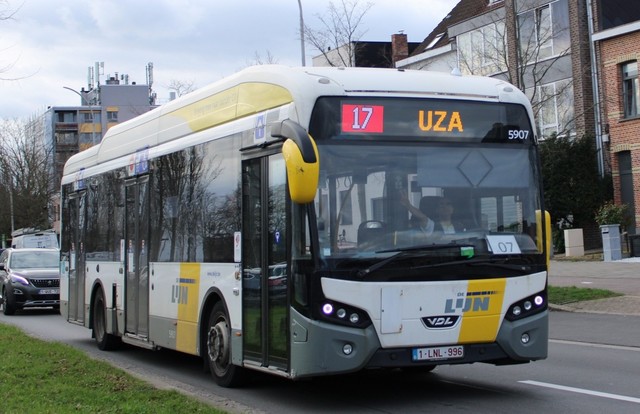 Foto van DeLijn VDL Citea SLF-120 Hybrid 5907 Standaardbus door_gemaakt Mori