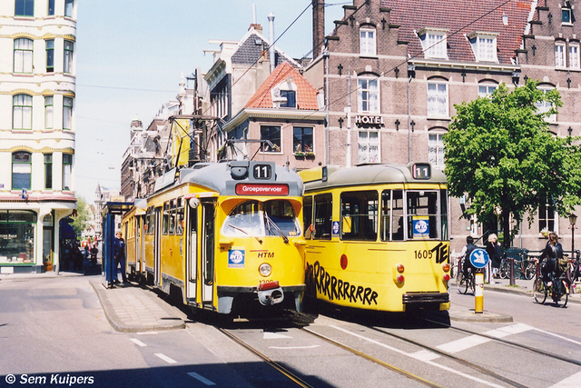 Foto van RET Rotterdamse Düwag GT8 1605 Tram door RW2014