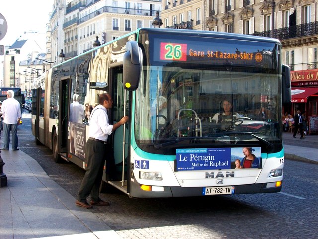Foto van RATP MAN Lion's City G 4736 Gelede bus door_gemaakt wyke2207