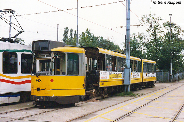 Foto van GVB 8G-tram 743 Tram door RW2014