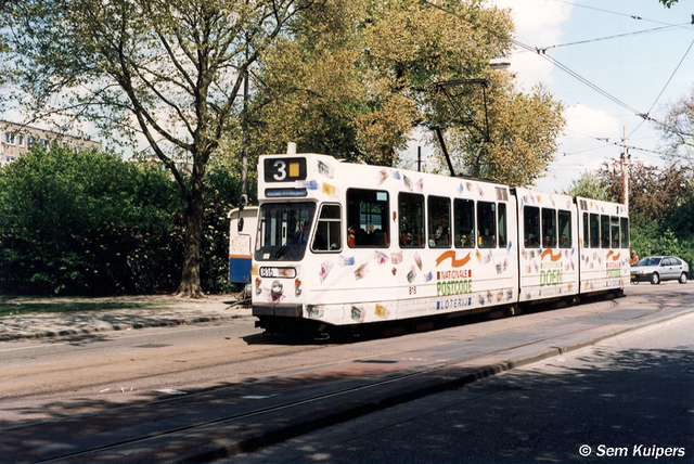 Foto van GVB 9- & 10G-tram 816 Tram door RW2014