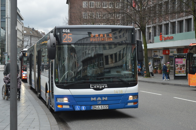 Foto van Langen MAN Lion's City G 1418 Gelede bus door wyke2207