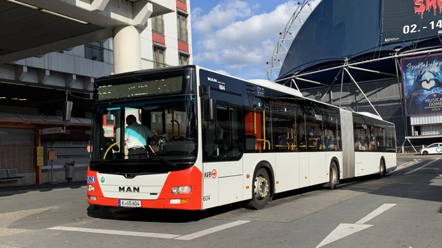 Foto van KVB MAN Lion's City G 604 Gelede bus door Stadsbus