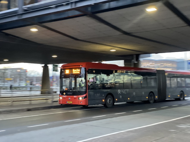 Foto van CXX Ebusco 2.2 (18mtr) 9833 Gelede bus door_gemaakt M48T