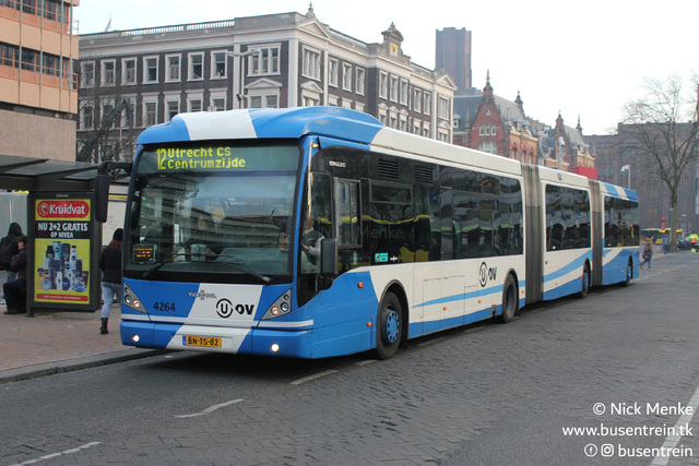 Foto van QBZ Van Hool AGG300 4264 Dubbelgelede bus door Busentrein
