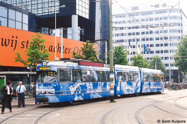 Foto van RET Rotterdamse Düwag GT8 1628 Tram door RW2014