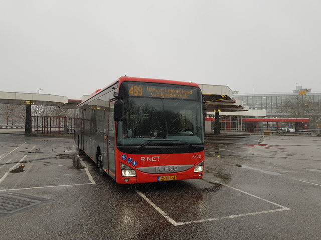 Foto van QBZ Iveco Crossway LE (13mtr) 6328 Standaardbus door treinspotter-Dordrecht-zuid