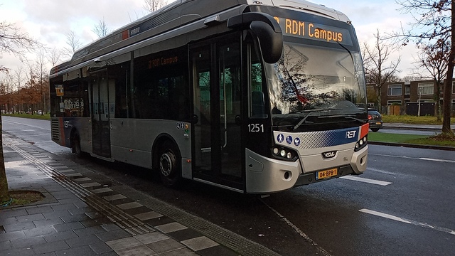 Foto van RET VDL Citea SLE-120 Hybrid 1251 Standaardbus door_gemaakt Sneltram
