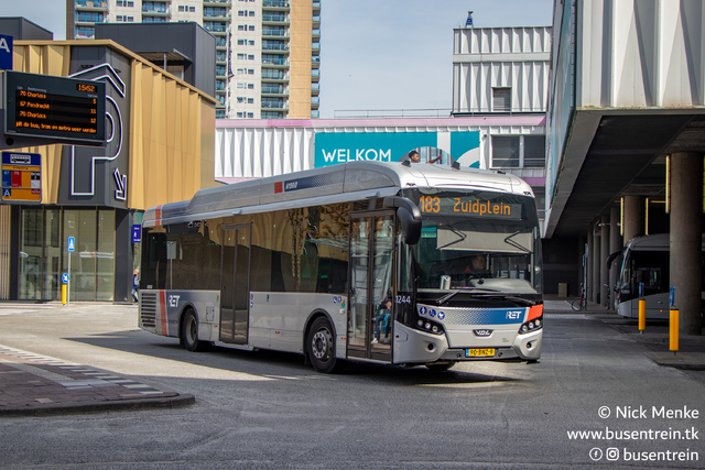 Foto van RET VDL Citea SLE-120 Hybrid 1244 Standaardbus door Busentrein
