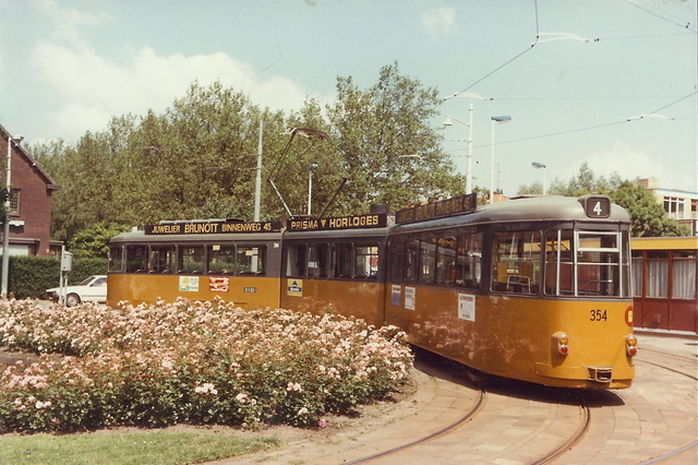 Foto van RET Rotterdamse Düwag GT8 354 Tram door JanWillem