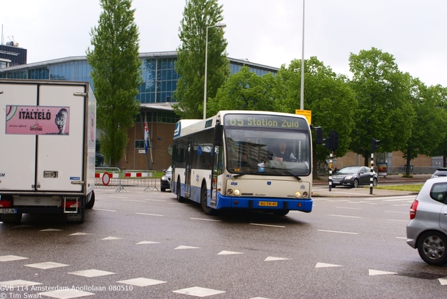 Foto van GVB Berkhof Jonckheer 114 Standaardbus door tsov
