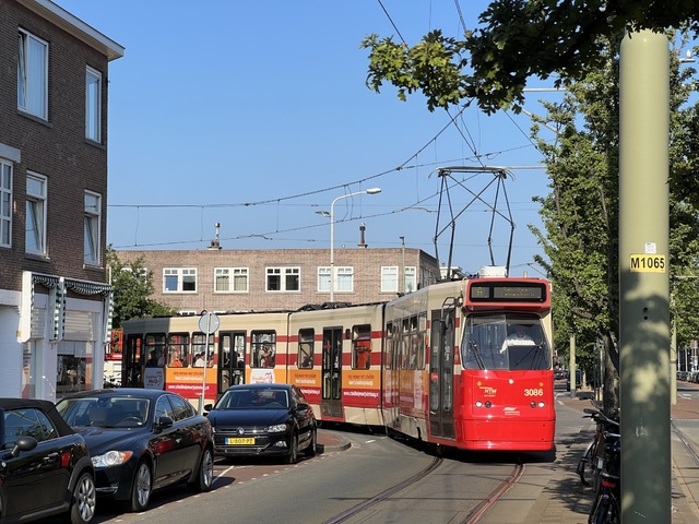 Foto van HTM GTL8 3086 Tram door Stadsbus