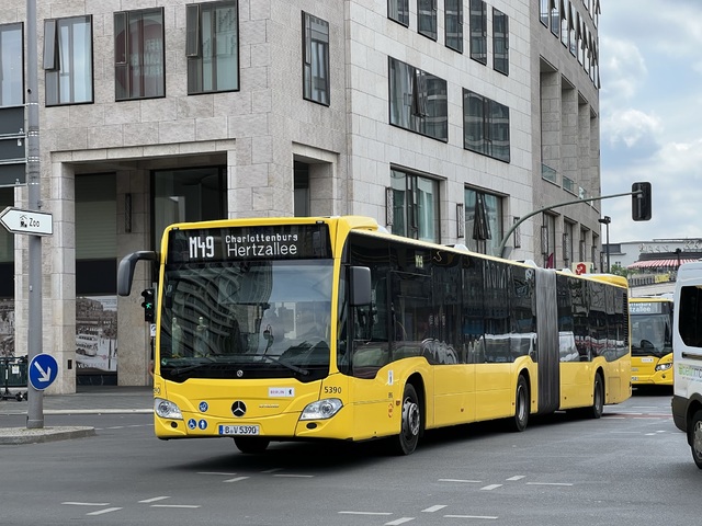 Foto van BVG Mercedes-Benz Citaro G 5390 Gelede bus door_gemaakt Stadsbus