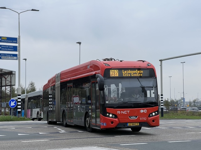 Foto van CXX VDL Citea SLFA-180 Electric 9792 Gelede bus door_gemaakt Stadsbus
