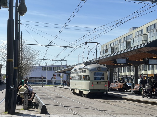 Foto van HOVM Haagse PCC 1022 Tram door Stadsbus
