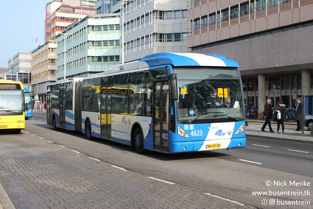 Foto van GVU Van Hool AG300 4623 Gelede bus door Busentrein