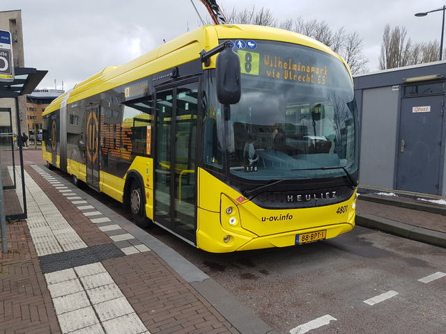 Foto van QBZ Heuliez GX437 ELEC 4801 Gelede bus door treinspotter-Dordrecht-zuid