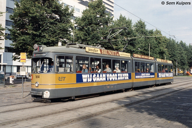 Foto van RET Rotterdamse Düwag GT8 1614 Tram door_gemaakt RW2014