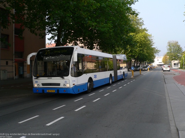 Foto van GVB Berkhof Jonckheer G 579 Gelede bus door tsov