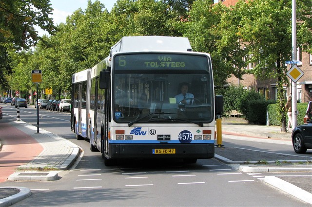 Foto van GVU Van Hool AG300 LPG 4579 Gelede bus door_gemaakt dmulder070