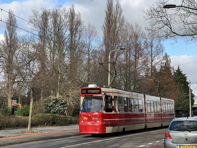 Foto van HTM GTL8 3114 Tram door Stadsbus