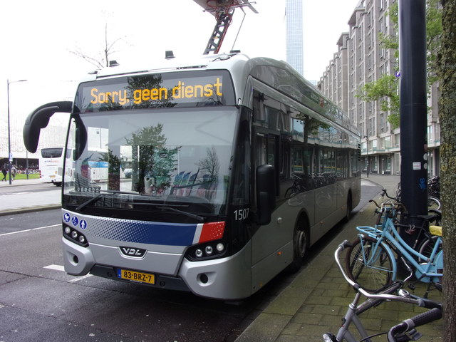 Foto van RET VDL Citea SLF-120 Electric 1507 Standaardbus door Lijn45