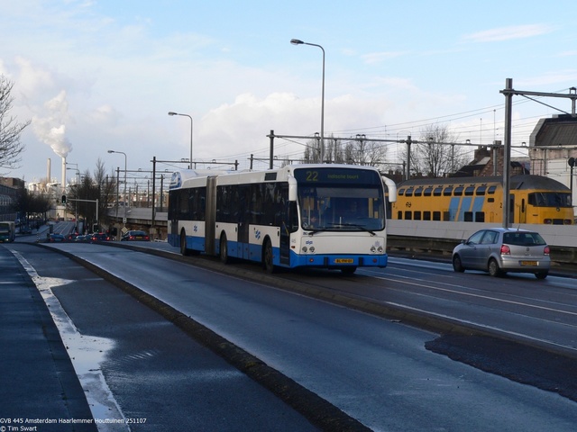 Foto van GVB Berkhof Jonckheer G 445 Gelede bus door tsov
