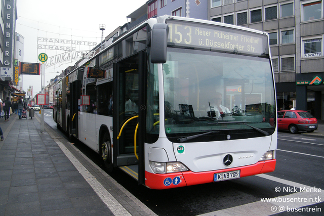 Foto van KVB Mercedes-Benz Citaro G 705 Gelede bus door Busentrein