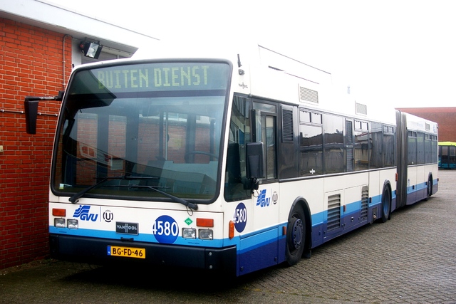 Foto van GVU Van Hool AG300 LPG 4580 Gelede bus door wyke2207