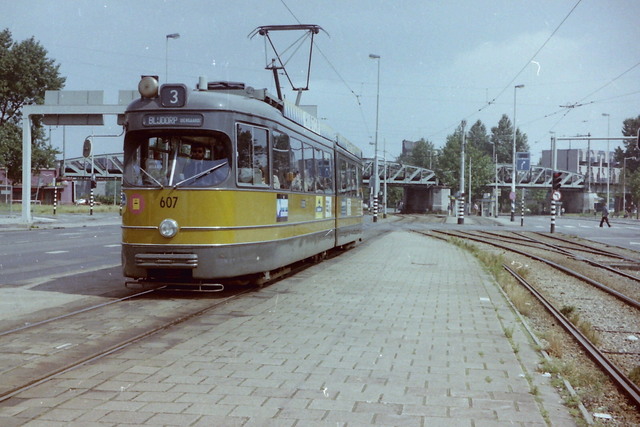 Foto van RET Düwag GT6 607 Tram door JanWillem