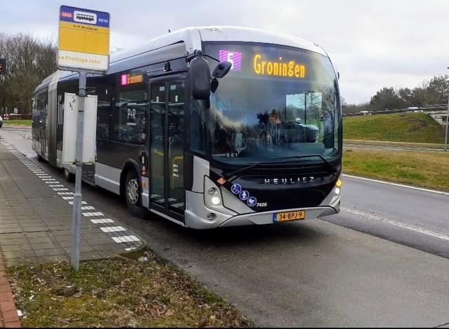 Foto van QBZ Heuliez GX437 ELEC 7426 Gelede bus door Draken-OV