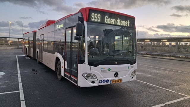 Foto van EBS Mercedes-Benz Citaro G NGT Hybrid 1103 Gelede bus door_gemaakt treinspotter-Dordrecht-zuid