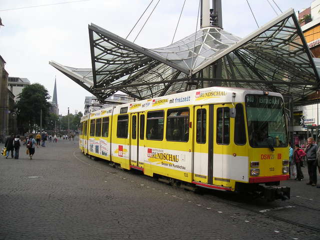 Foto van DSW21 Stadtbahnwagen M/N 8 133 Tram door Perzik