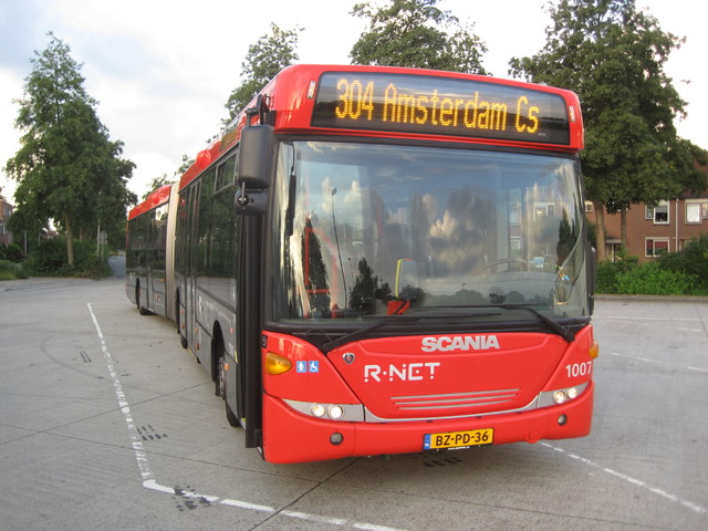 Foto van EBS Scania OmniLink G 1007 Gelede bus door LeoG