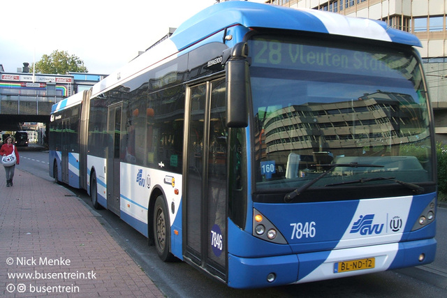 Foto van GVU Van Hool AG300 7846 Gelede bus door Busentrein