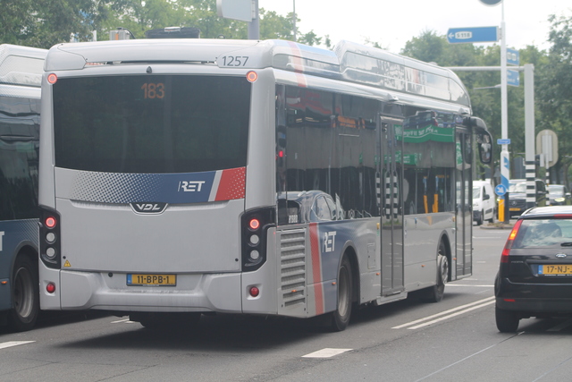 Foto van RET VDL Citea SLE-120 Hybrid 1257 Standaardbus door Ovspottervalentino