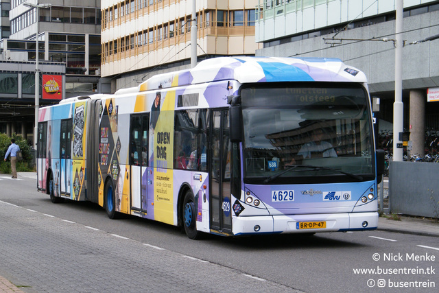 Foto van GVU Van Hool AG300 4629 Gelede bus door_gemaakt Busentrein