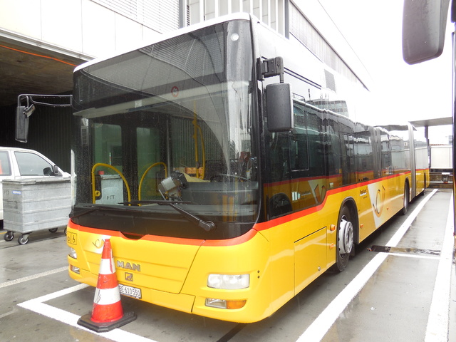 Foto van Postauto MAN Lion's City GL 610550 Gelede bus door_gemaakt Stadsbus