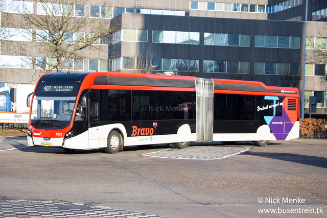 Foto van HER VDL Citea SLFA-181 Electric 9522 Gelede bus door Busentrein