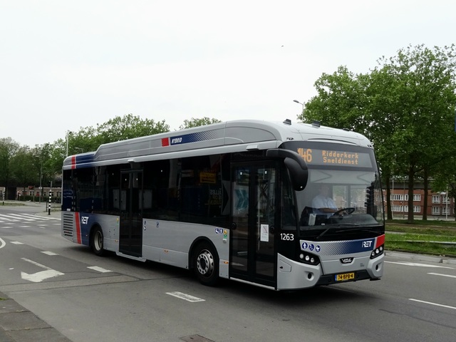 Foto van RET VDL Citea SLE-120 Hybrid 1263 Standaardbus door Jossevb