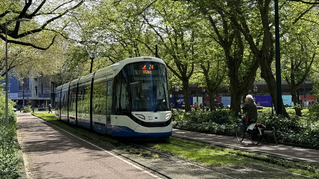 Foto van GVB 15G-tram (Urbos) 3057 Tram door SteefAchterberg