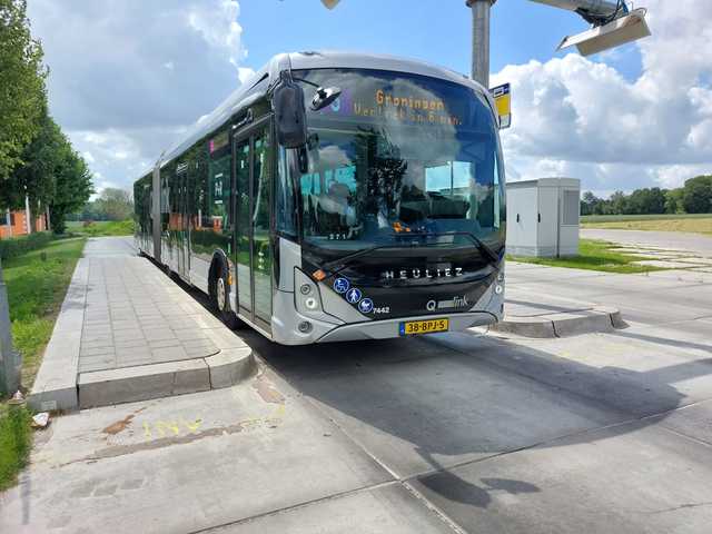 Foto van QBZ Heuliez GX437 ELEC 7442 Gelede bus door_gemaakt Draken-OV