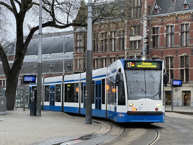 Foto van GVB Siemens Combino 2081 Tram door Stadsbus