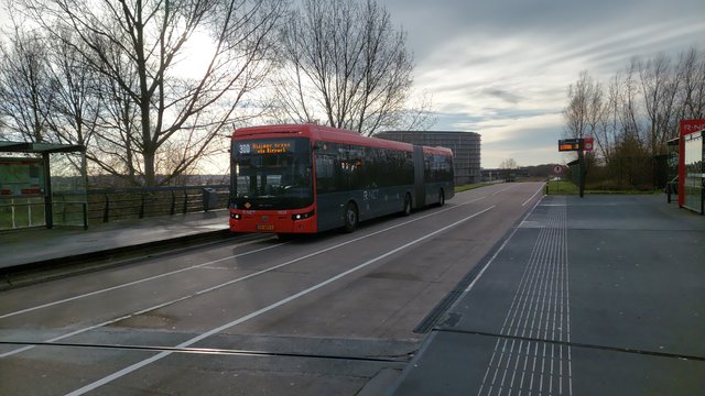 Foto van CXX Ebusco 2.2 (18mtr) 9828 Gelede bus door EenBusspotter