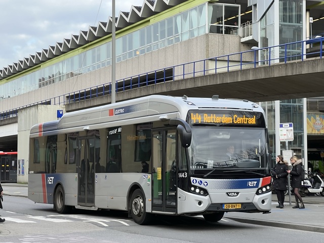 Foto van RET VDL Citea SLF-120 Electric 1443 Standaardbus door_gemaakt Stadsbus