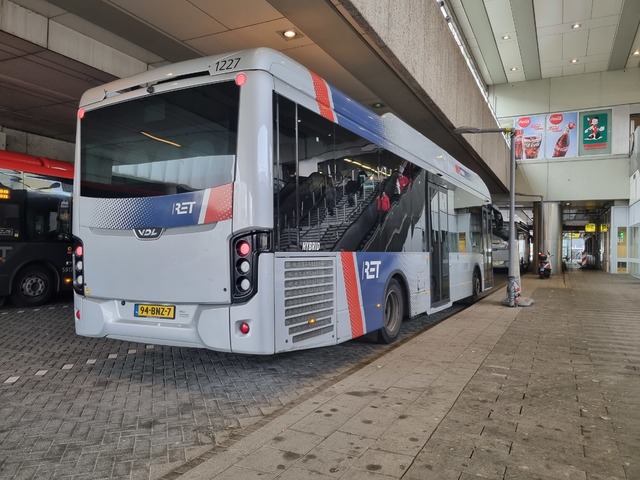 Foto van RET VDL Citea SLE-120 Hybrid 1227 Standaardbus door_gemaakt Tramspoor