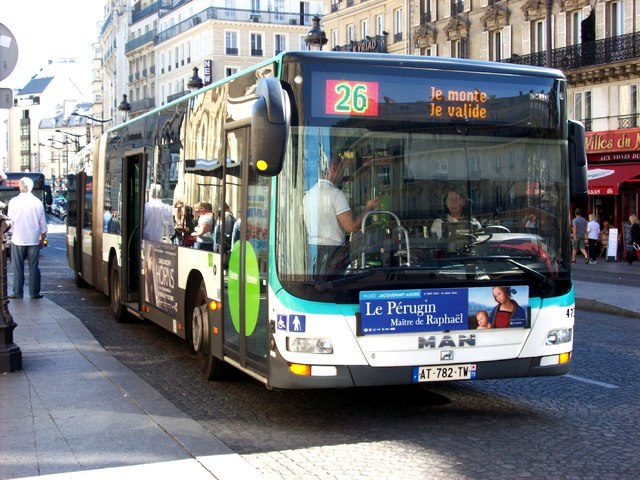 Foto van RATP MAN Lion's City G 4736 Gelede bus door wyke2207