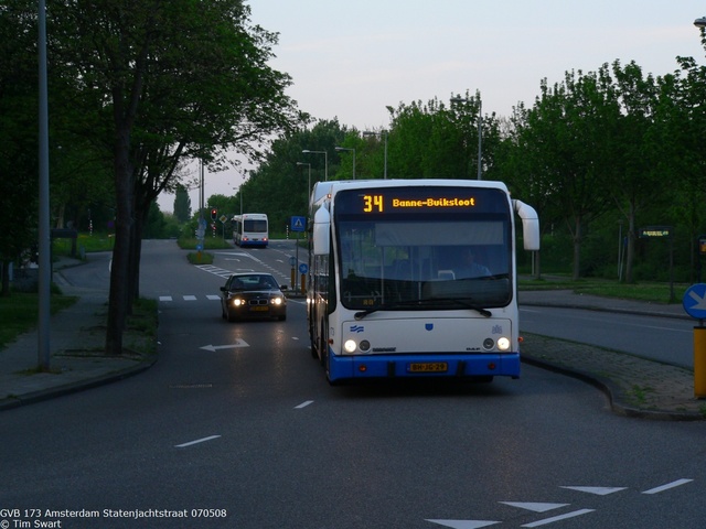 Foto van GVB Berkhof Jonckheer 173 Standaardbus door tsov