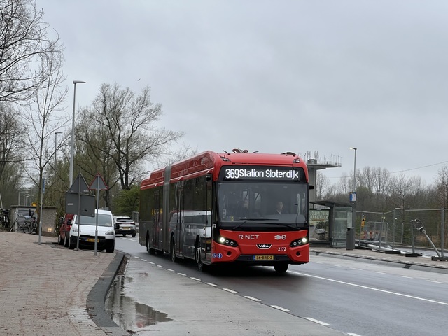 Foto van GVB VDL Citea SLFA-180 Electric 2172 Gelede bus door Stadsbus