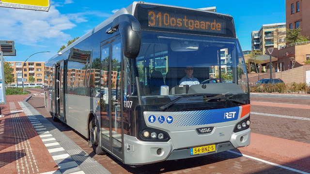 Foto van RET VDL Citea LLE-120 1107 Standaardbus door MetroRET